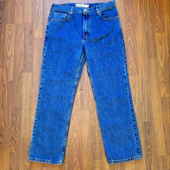 Levi's 516 Slim Fit Men's Blue Jeans W36 L30 Dark Wash Classic 100% Cotton Denim - Picture 1 of 12